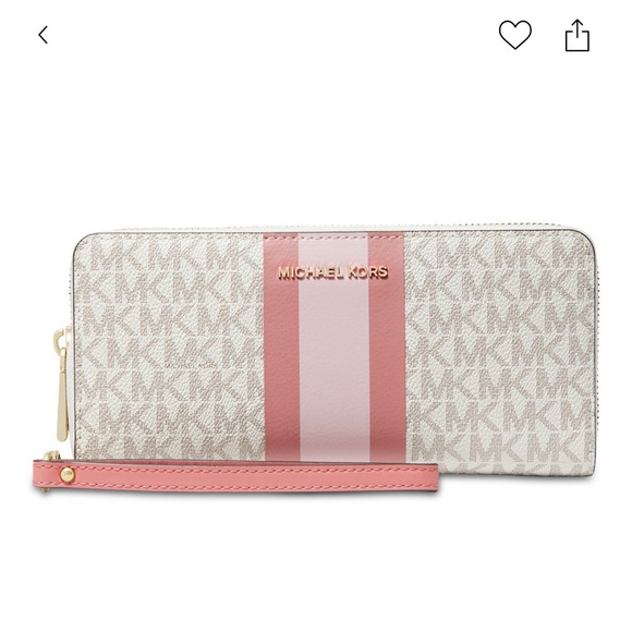 Michael Kors Handbags - Michael Kors Signature Jet Set Travel Continental Wallet